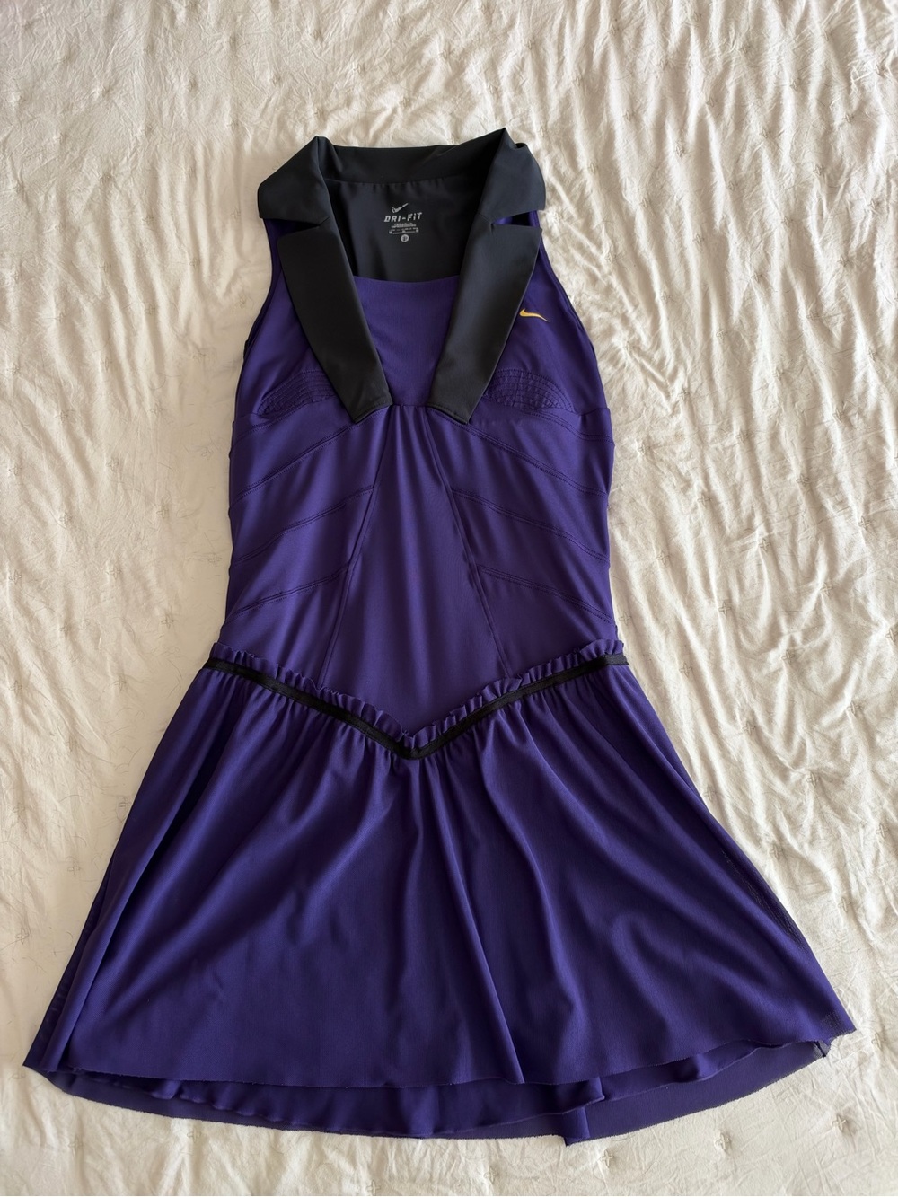 Nike Purple vintage Sharapova Athletic Dress with Black Trim